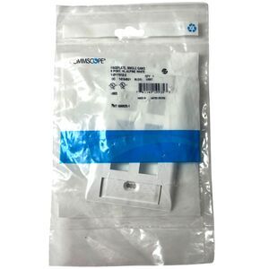 Lot of 11 CommScope Networking Faceplates Single Gang 6 Port Alpine White (US87)